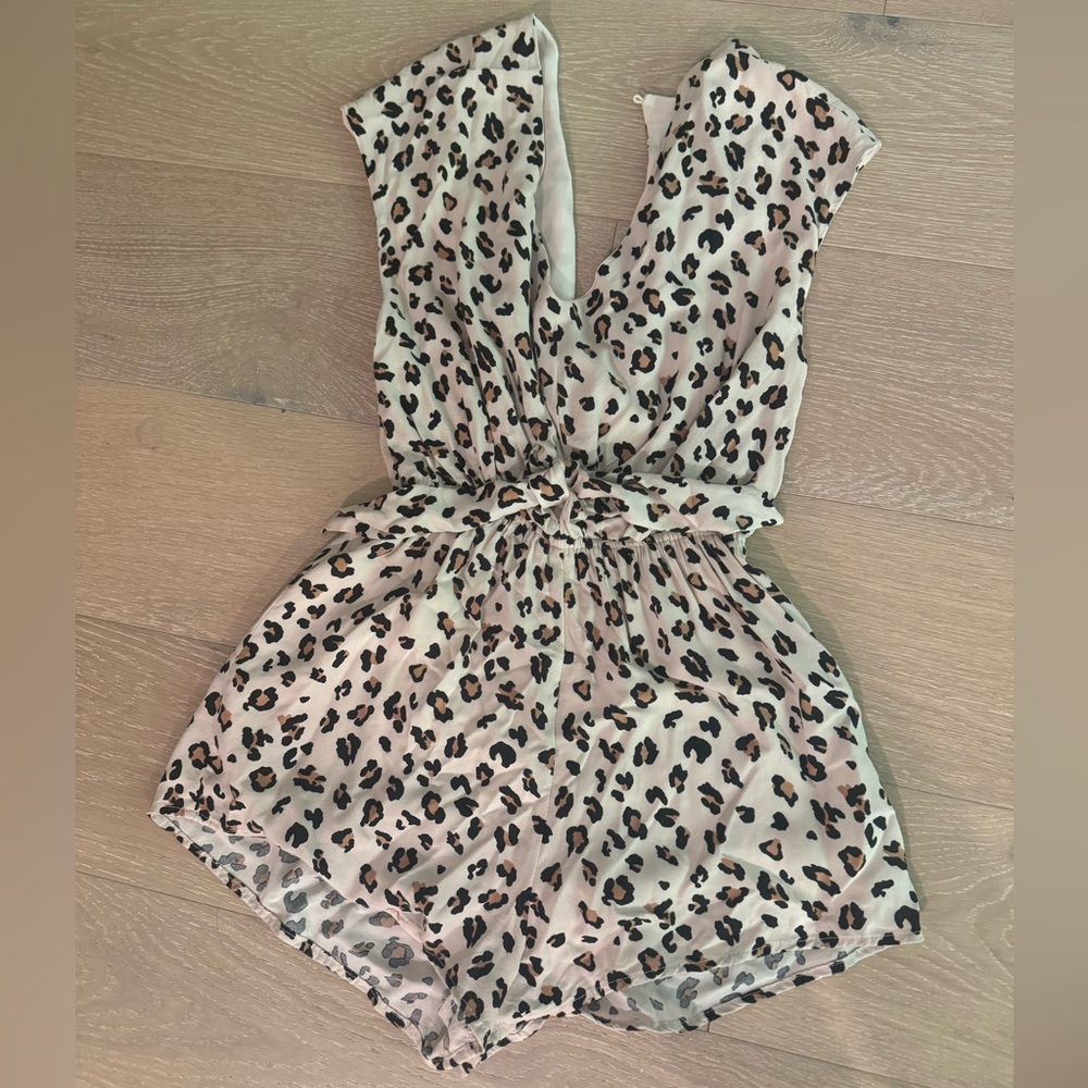 Leopard Print Kids Romper